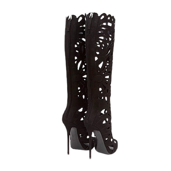 NWT Giuseppe Zanotti Coline Floral Cutout Boots - Picture 5 of 10